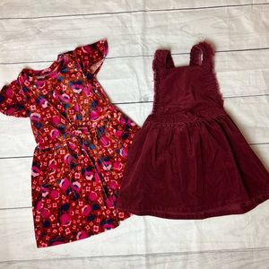 Lot of Two Toddler Girls Cat & Jack Dresses Sz 4T